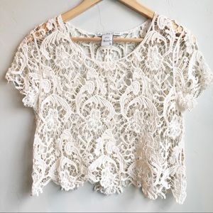American Rag Crochet Lace Top